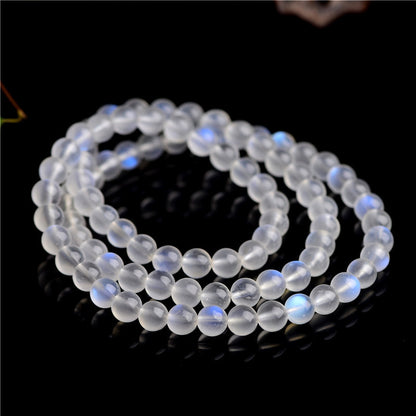 Triple Strand Blue Moonstone Bracelet