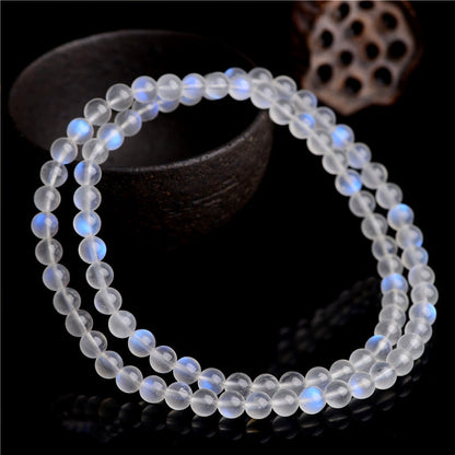 Triple Strand Blue Moonstone Bracelet