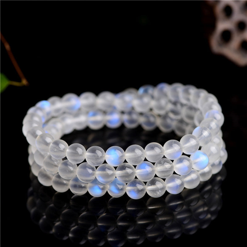 Triple Strand Blue Moonstone Bracelet