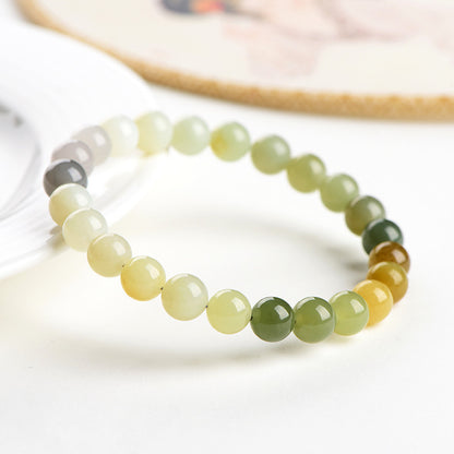 Serenity- Multi-Colored Jade Beaded Bracelet