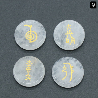 Dai-Komyo Japanese religious symbol crystal set