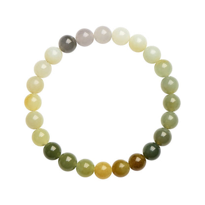 Serenity- Multi-Colored Jade Beaded Bracelet